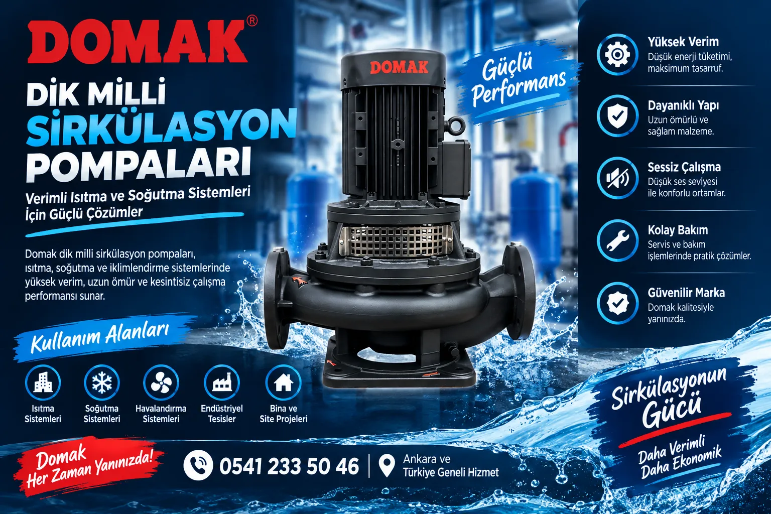 Isıtma ve Soğutmada Gizli Kara Delik: Verimsiz Pompaları Domak Gücüyle Değiştirin!